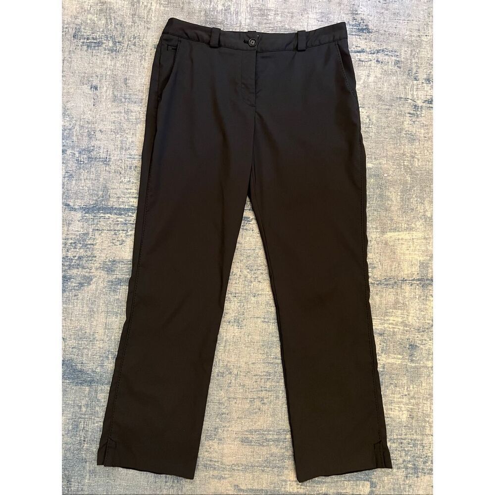 Nike Black Dri Fit Straight Leg Tour Performance Golf Pants Size 12